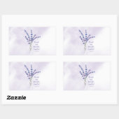 クリスチャン励ましラベンダー聖なる書物、 経典 長方形シール (シート)