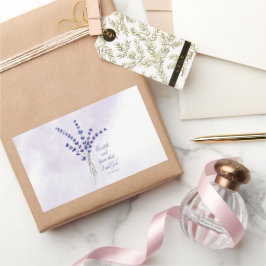 クリスチャン励ましラベンダー聖なる書物、 経典 長方形シール