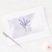 クリスチャン励ましラベンダー聖なる書物、 経典 長方形シール (封筒)