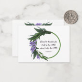 クリスチャン勇気付けられるカードバイブル聖句カード ノートカード (正面/裏面インサイチュ)