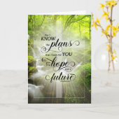 クリスチャン勇気付けられるクリーク聖なる書物、 経典エレミヤ カード (黄色い花)