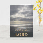 クリスチャン勇気付けられるグリーティングカード カード (黄色い花)