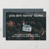 クリスチャン勇気付けられるフレンドカード 招待状 (正面/裏面)