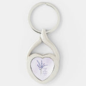 クリスチャン勇気付けられるラベンダーウィズ聖なる書物、 経典 キーホルダー (正面)