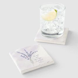 クリスチャン勇気付けられるラベンダーウィズ聖なる書物、 経典 ストーンコースター