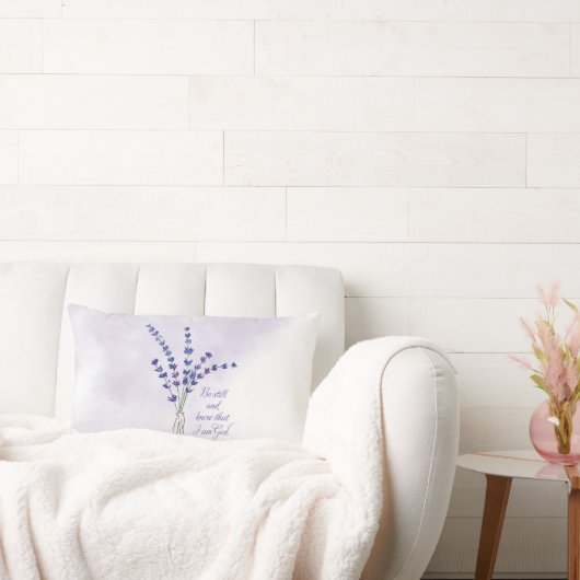 クリスチャン勇気付けられるラベンダーウィズ聖なる書物、 経典 ランバークッション (ソファ)