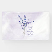 クリスチャン勇気付けられるラベンダーウィズ聖なる書物、 経典 横断幕 (横)