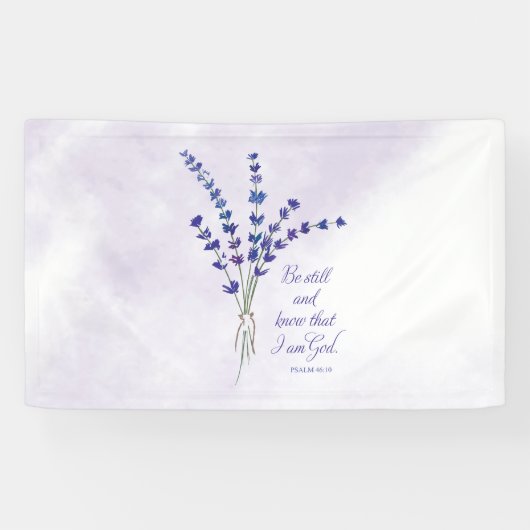 クリスチャン勇気付けられるラベンダーウィズ聖なる書物、 経典 横断幕 (横)