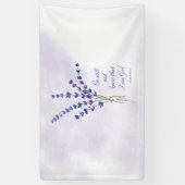 クリスチャン勇気付けられるラベンダーウィズ聖なる書物、 経典 横断幕 (縦)