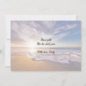 クリスチャン勇気付けられる聖なる書物、 経典フラットカード 招待状 (裏面)