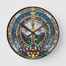 クリスチャン十字型ステンドグラス