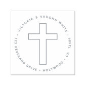 クリスチャン十字帰還アドレス宗教イエス セルフインキングスタンプ (デザイン)