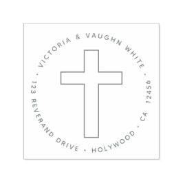 クリスチャン十字帰還アドレス宗教イエス セルフインキングスタンプ