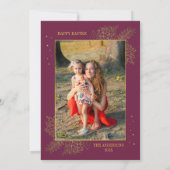 クリスチャン十字復活ファミリー写真復活祭 シーズンカード (裏面)