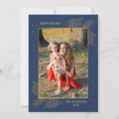 クリスチャン十字復活ファミリー写真復活祭 シーズンカード (裏面)