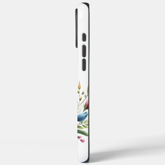 クリスチャン十字架を囲んだ鮮やかフローラ美しい Case-Mate iPhoneケース (裏面 / 左)