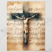 クリスチャン十字架ヴィンテージスクラップブック紙 (正面)