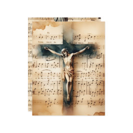 クリスチャン十字架ヴィンテージスクラップブック紙