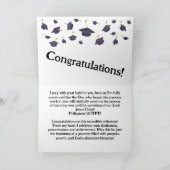 クリスチャン卒業カード カード (内部)