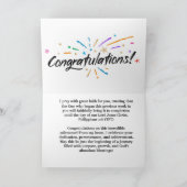 クリスチャン卒業カード カード (内部)