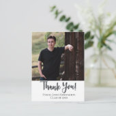 クリスチャン卒業感謝タイポグラフィ ポストカード (スタンド正面)