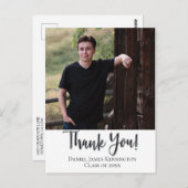 クリスチャン卒業感謝タイポグラフィ ポストカード (正面/裏面)