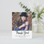 クリスチャン卒業感謝タイポグラフィ ポストカード (スタンド正面)