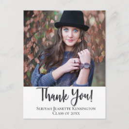 クリスチャン卒業感謝タイポグラフィ ポストカード