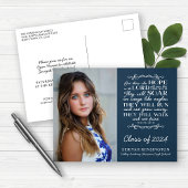 クリスチャン卒業聖書の聖句イザヤ40写真 ポストカード