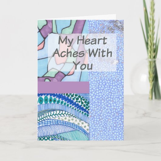 クリスチャン同情カードコラージュデザイン カード (正面)