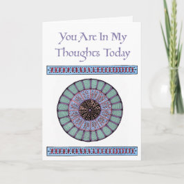 クリスチャン同情カードパープルグリーンメダリオン カード