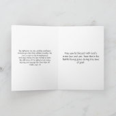 クリスチャン同情カードリーフデザイン カード (内部)