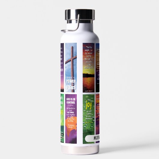 クリスチャン名前をカスタムする聖書瞑想 ウォーターボトル (右面)