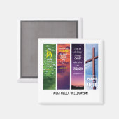 クリスチャン名前をカスタムする聖書瞑想 マグネット (正面/裏面)