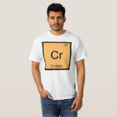 クリスチャン名化学元素周期表 Tシャツ (正面フル)