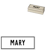 クリスチャン名Mary on a ラバースタンプ (押印)