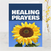 クリスチャン向けの回復祈り聖書箇所カード カード (黄色い花)