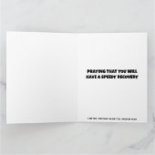クリスチャン向けの回復祈願メッセージカード(聖書の名言付き) カード (内部)