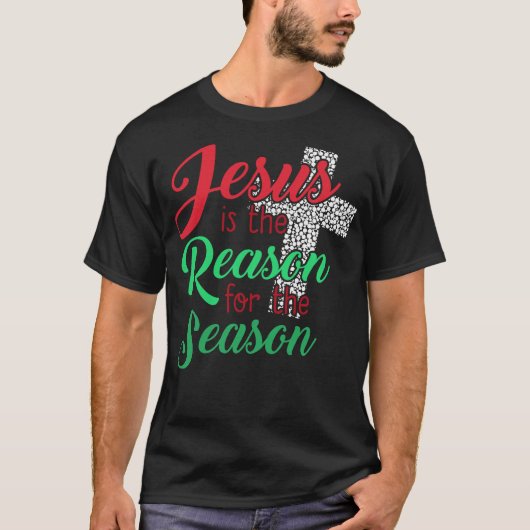 クリスチャン向け クリスマスの真の意味  Tシャツ (正面)