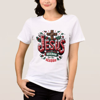 クリスチャン向け 降誕祭デザイン トライブレンドTシャツ