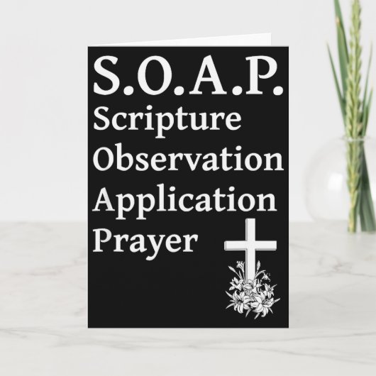 クリスチャン向けSOAP Scripture観察アプリP カード (正面)