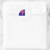 クリスチャン品質旗の輪 ラウンドシール (バッグ)