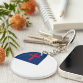 クリスチャン国旗アクリルキーチェーン キーホルダー (正面右)