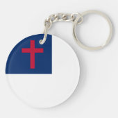 クリスチャン国旗アクリルキーチェーン キーホルダー (裏面)