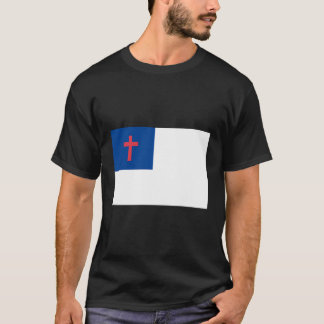 クリスチャン国旗シャツ宗教的キリスト国旗 Tシャツ