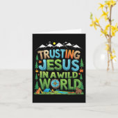 クリスチャン夏の真北Vbs 2025信頼するジェス カード (黄色い花)