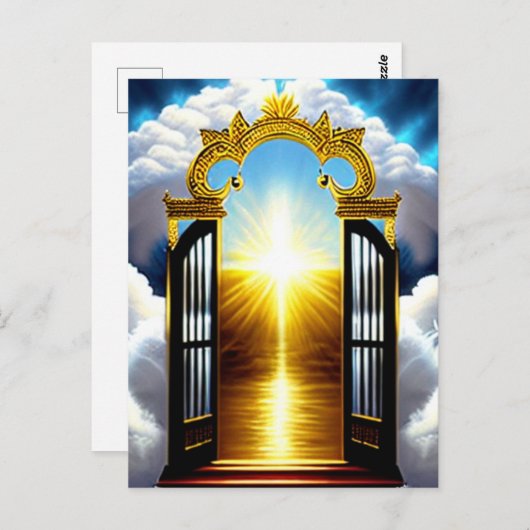 クリスチャン天国絵葉書への扉 ポストカード (正面/裏面)