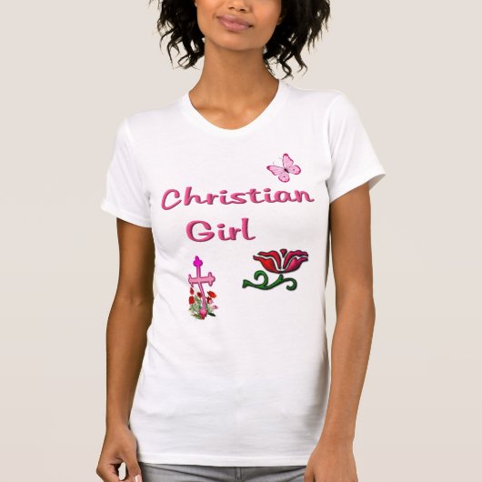 クリスチャン女子の聖書の言葉 Tシャツ (正面)