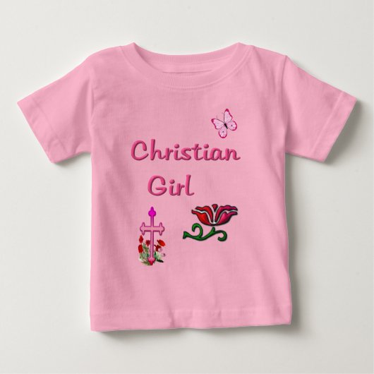 クリスチャン女子 ベビーTシャツ (正面)