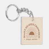 クリスチャン女性の女の子引用文ボホベージュ美学 キーホルダー (正面左)